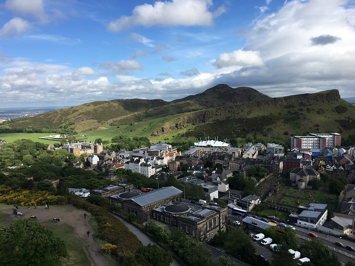 Edinburgh letecky